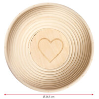 Westmark Rijsmandje rond, met hart, &Oslash; 24,5 x 8,5 cm, met cover