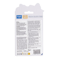 PME Kerstnovelty Sprinkle Charms - Gouden &amp; Zilveren Sterren 25g