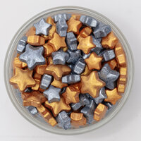 PME Kerstnovelty Sprinkle Charms - Gouden &amp; Zilveren Sterren 25g