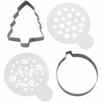 Wilton Koekjes Uitsteker &amp; Stencil Set/4