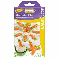  G&uuml;nthart Chocoladedecoratie Wortels &ndash; 12 stuks