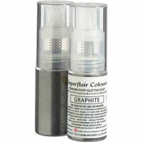 Sugarflair Spray Paillet&eacute; en Pompe &ndash; Graphite &ndash; 10g