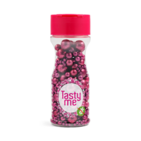 Tasty Me Perles M&eacute;talliques Sprinkles Mix Fuchsia &ndash; 75 g &ndash; Sans gluten