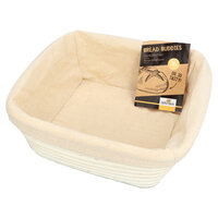 Birkmann Rijsmandje Vierkant met Hoes &ndash; 25 &times; 25 &times; 9 cm