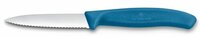 Couteau d&rsquo;&Eacute;pluchage Victorinox Classic 8 cm &ndash; Dentel&eacute; Pointe &ndash; Manche Bleu
