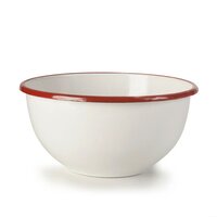 Ibili Emaille Schaal / Mengkom 20 cm &ndash; Bordeaux Rand