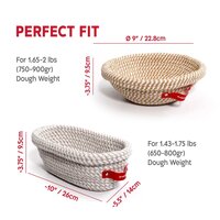 KneadAce&reg; PRO Zuurdesem Kit &ndash; 1L Pot, Rijsmanden &amp; Broodlame