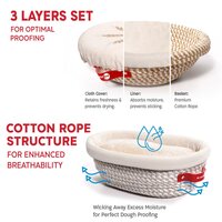 KneadAce&reg; PRO Zuurdesem Kit &ndash; 1L Pot, Rijsmanden &amp; Broodlame