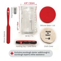 KneadAce&reg; PRO Zuurdesem Kit &ndash; 1L Pot, Rijsmanden &amp; Broodlame