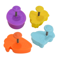 R&amp;M Easter Cookie Cutters with Stamp &ndash; Set of 4