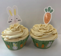 Hoppy Easter Bunny &amp; Carrots Cupcake Kit &ndash; Pack of 28