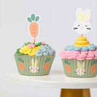 Hoppy Easter Bunny &amp; Carrots Cupcake Kit &ndash; Pack of 28
