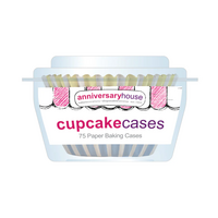 AH Colourful Stripe Cupcake Cases &ndash; 75 pack