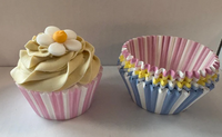 AH Colourful Stripe Cupcake Cases &ndash; 75 pack