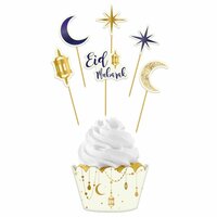 Folat Cupcake Decoration Set &ndash; Eid Mubarak &ndash; 12 pcs