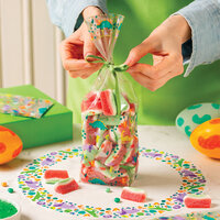 Decora Blockboden‑Geschenkt&uuml;tchen Dino &ndash; 8 &times; 5 &times; 28 cm (10 St&uuml;ck)