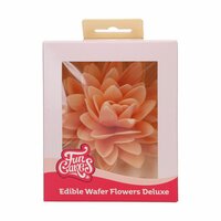 FunCakes Edible Wafer Flowers Deluxe Peony Orange Large pk/1