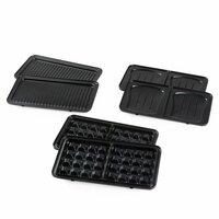 DOMO 3‑in‑1 Snackmaker &ndash; Sandwich‑Waffel‑Grill