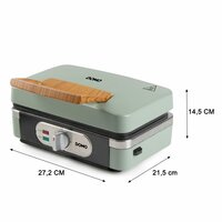 DOMO 3‑in‑1 Snackmaker &ndash; Sandwich‑Waffel‑Grill