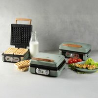 DOMO 3‑in‑1 Snackmaker &ndash; Sandwich‑Waffel‑Grill