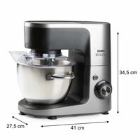 DOMO K&uuml;chenmaschine &bdquo;Delicioso&ldquo; &ndash; 4,5 L &ndash; 1200 W