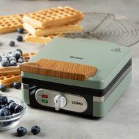 DOMO Waffeleisen 4&times;7 &ndash; sage green