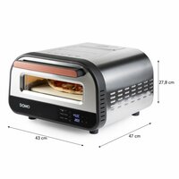 DOMO Pizzaofen &bdquo;Pizza Genius&ldquo; &ndash; Cordieritstein