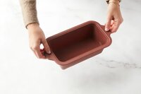 Point-Virgule silicone loaf pan Vintage Maroon 22x12x7cm