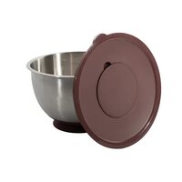 Point-Virgule Edelstahl-R&uuml;hrsch&uuml;ssel mit Saugfu&szlig; &amp; Deckel 4,7L