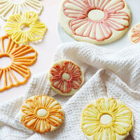 ScrapCooking Silikon-Dekormatte Blumen 28,3x13cm