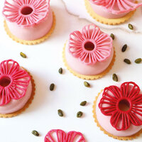 ScrapCooking Silikon-Dekormatte Blumen 28,3x13cm