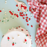 ScrapCooking decoratiemix aardbei, meringue &amp; blaadjes