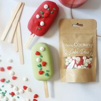 ScrapCooking decoratiemix aardbei, meringue &amp; blaadjes