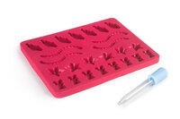 IBILI silicone animal &amp; fruit gummy moulds set/2