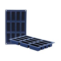 BILI Silikon-Backform 12 rechteckige Mulden