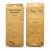 De KeukenBij Silicone Reusable Baking Paper Round &Oslash;24 cm