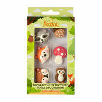 Decora Suikerdecoraties Bosdieren &ndash; Set/6