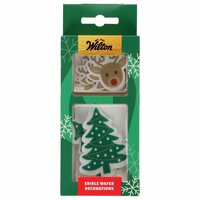 Wilton Eetbare Wafer Decoraties Rendieren &amp; Kerstbomen &ndash; Set/9