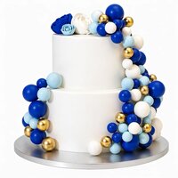 Simply Making Decoratieballen Blauw Ombre &amp; Goud 32 stuks