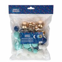 Simply Making Decoratieballen Blauw Ombre &amp; Goud 32 stuks