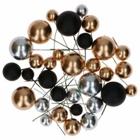 Simply Making Decoratieballen Metallic Goud Zilver &amp; Zwart 32 stuks
