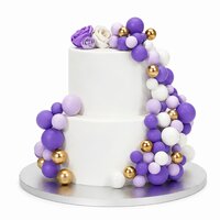 Simply Making Decoratieballen Paars Ombre &amp; Goud 32 stuks