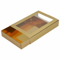 FunCakes Chocoladeletter- &amp; Traktatiedoos Goud 20x14x3,5 cm 10 stuks