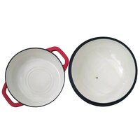 Allesken Verdeluxe Gietijzeren Broodbraadpan Rood 2,3 L