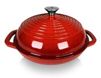Allesken Verdeluxe Gietijzeren Broodbraadpan Rood 2,3 L