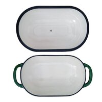 Allesken Rodeluxe Gietijzeren Broodbraadpan Ovaal Groen 2,6 L