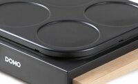 DOMO Pannenkoekenplaat - houten design - 6 P