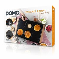 DOMO Pannenkoekenplaat - houten design - 6 P