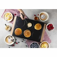 DOMO Pannenkoekenplaat - houten design - 6 P