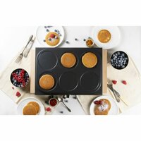 DOMO Pannenkoekenplaat - houten design - 6 P